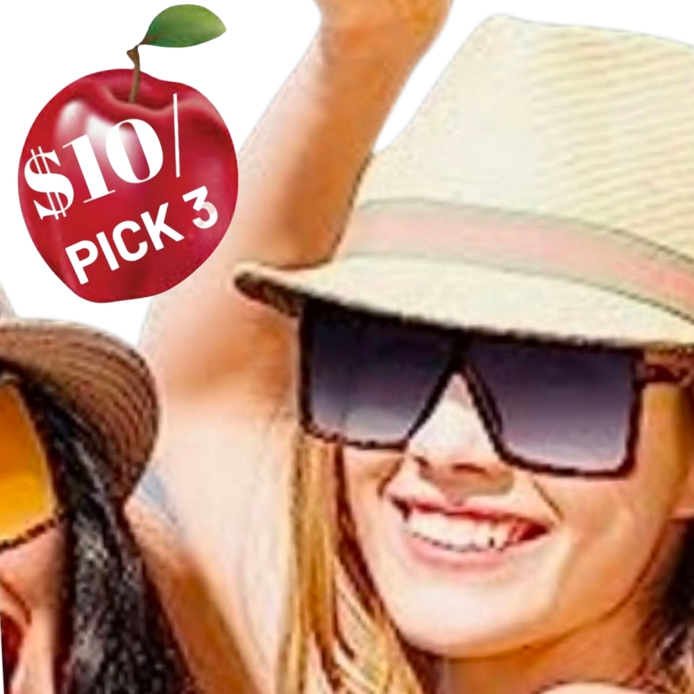 OVERSIZED SQUARE FLAT TOP FASHION SHADES TORTOISE